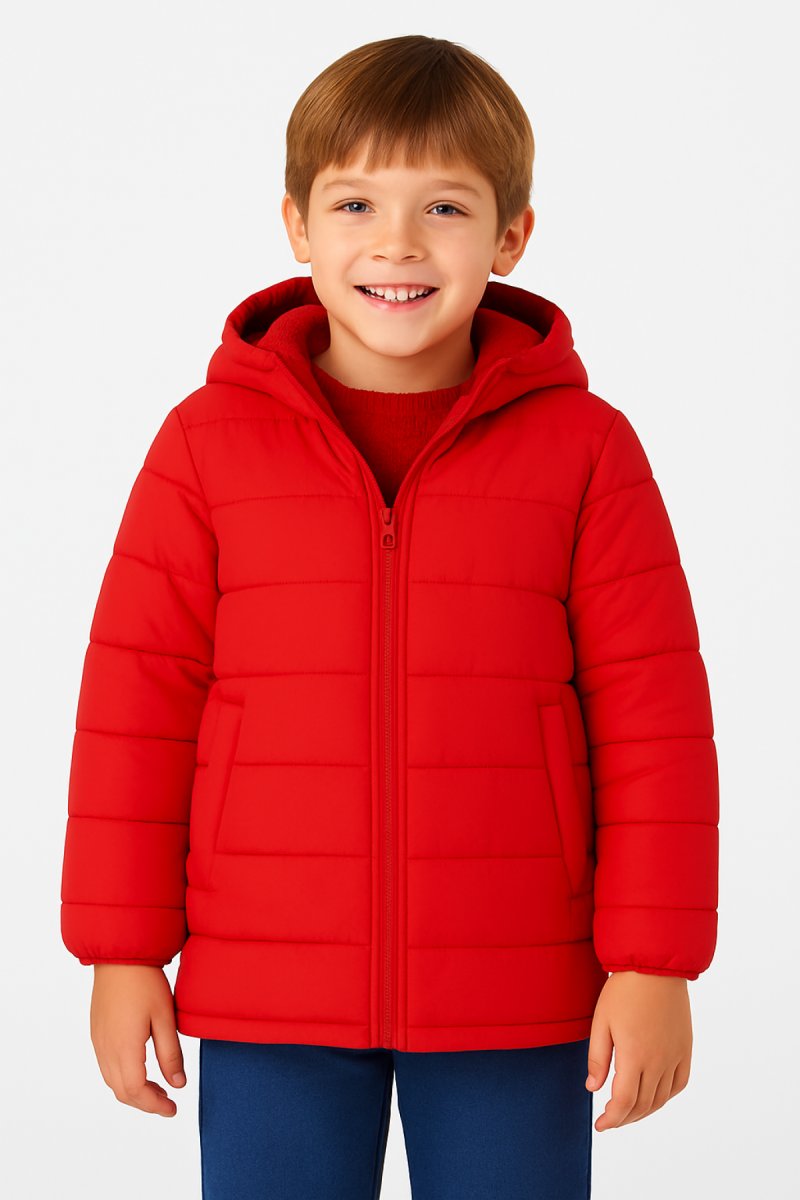 Campera Termica Impermeanble Con Interor de Piel y Capucha Desmontable