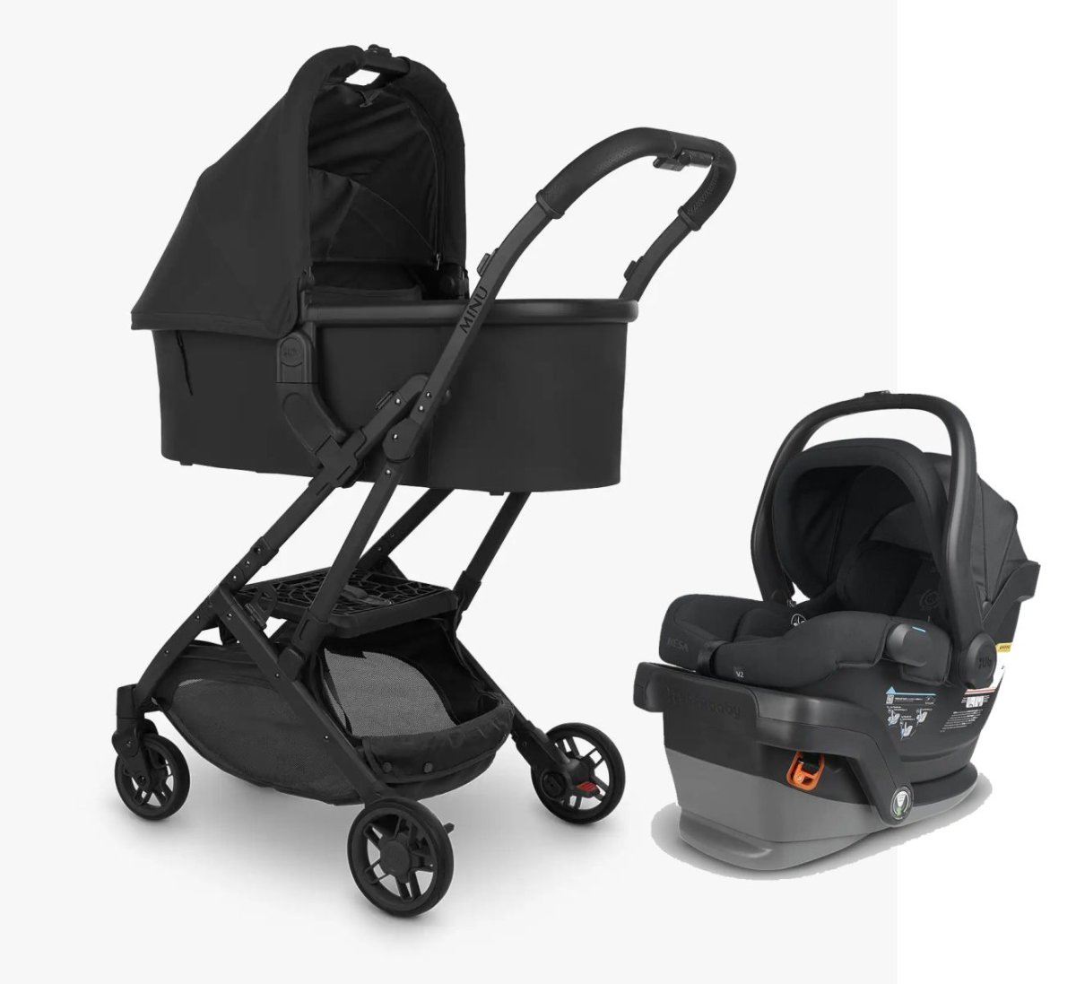 Minu con Moises Bassinet y huevito Mesa con base Isofix - Combo