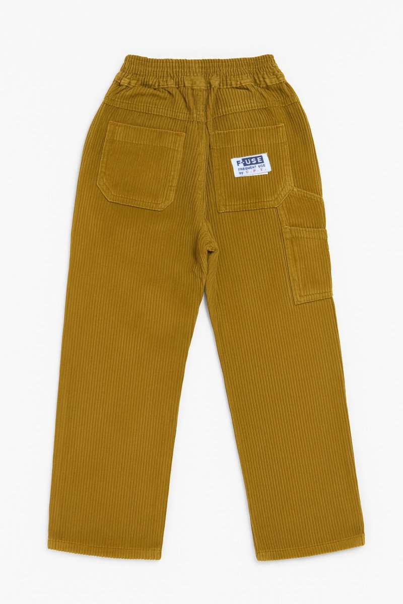 Pantalon Corderoy Con Cintura Elastizada