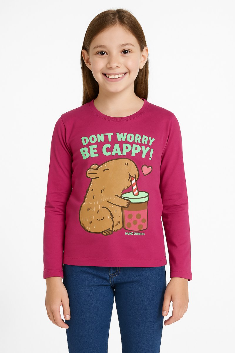 Remera Personaje Capibara Manga larga