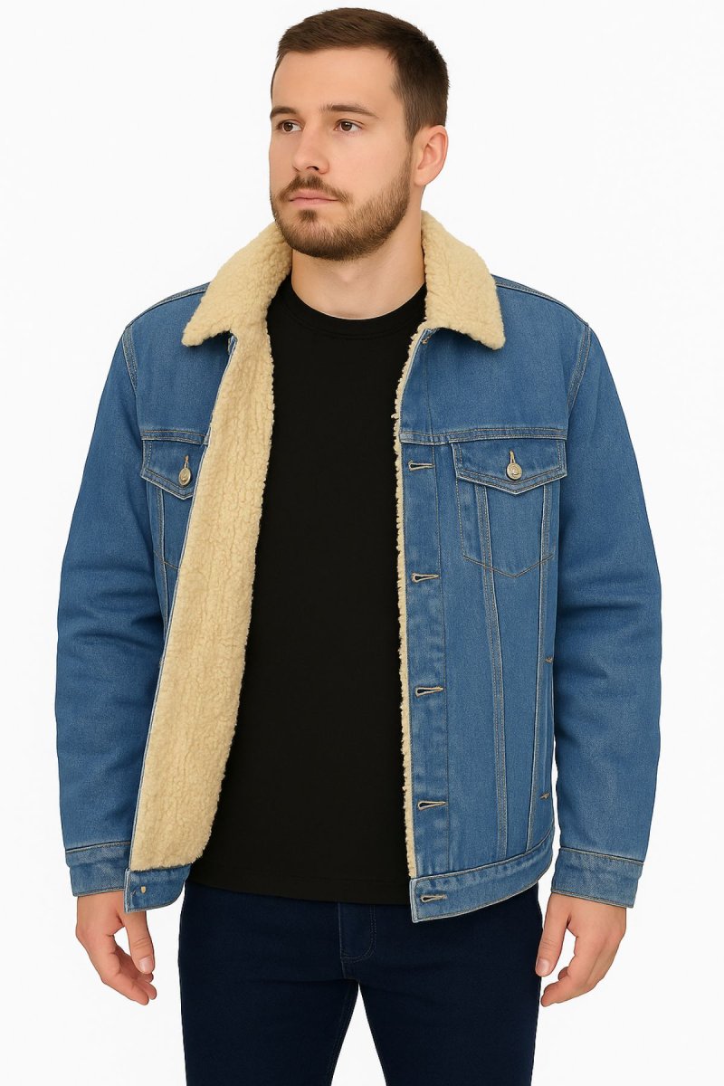 Campera de Jean con Cordero Interno