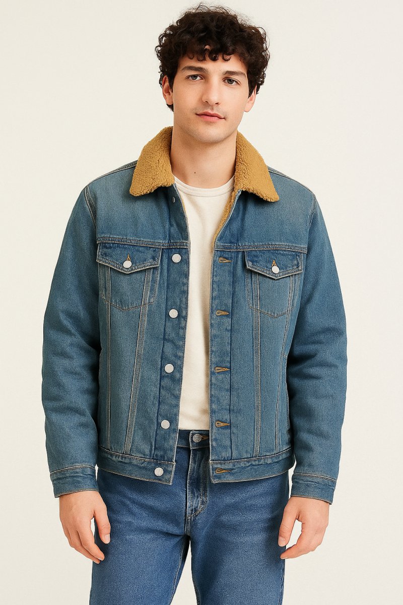 Campera Jeans C/Corderito Interno