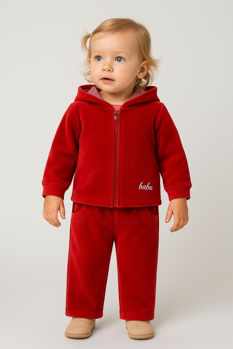 Conjunto Plush Campera y Pantalon Sin Pie