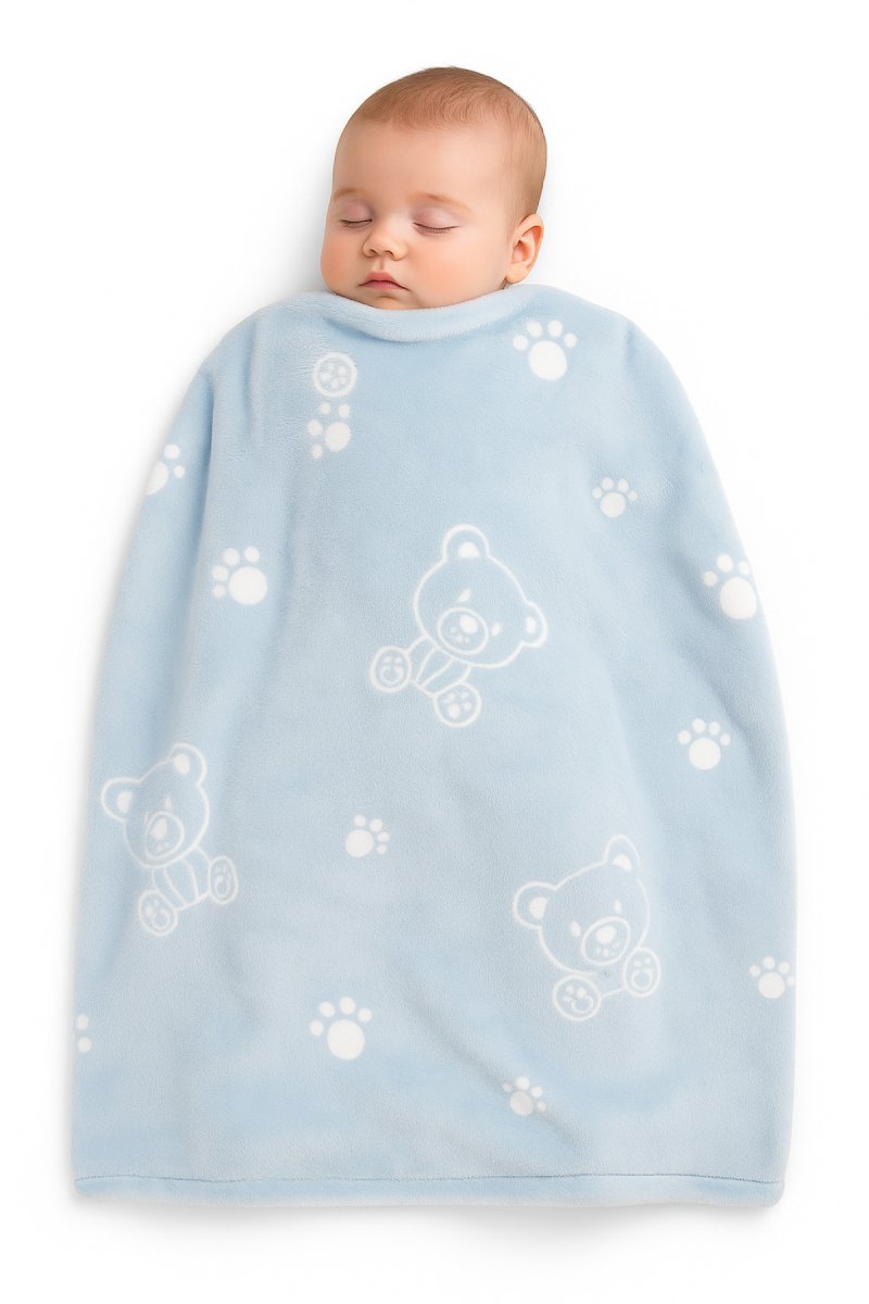 Manta Con Relieve Simil Piel oso