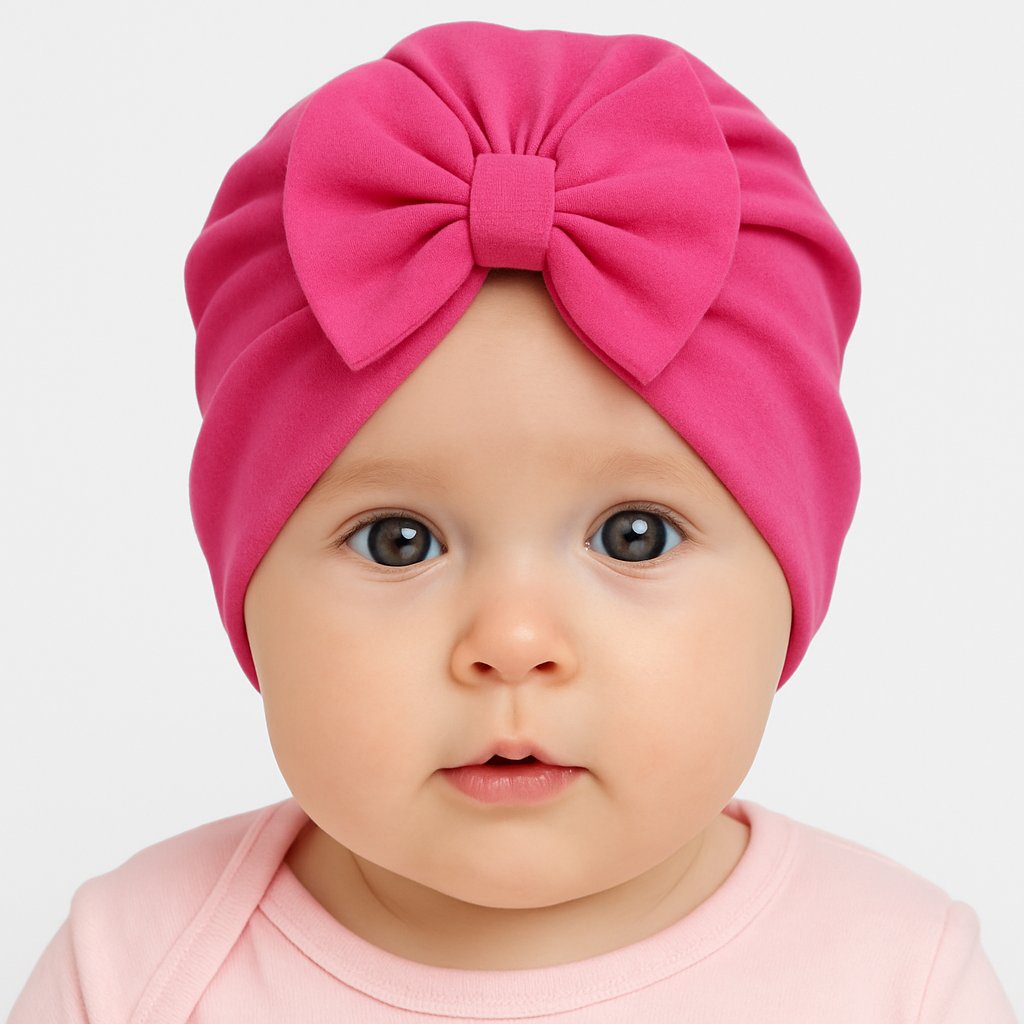 Gorro Turbate Algodon con Moño