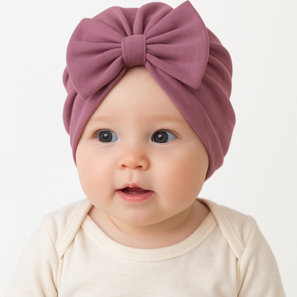 Gorro Turbate Algodon con Moño