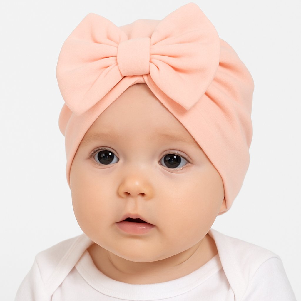 Gorro Turbate Algodon con Moño