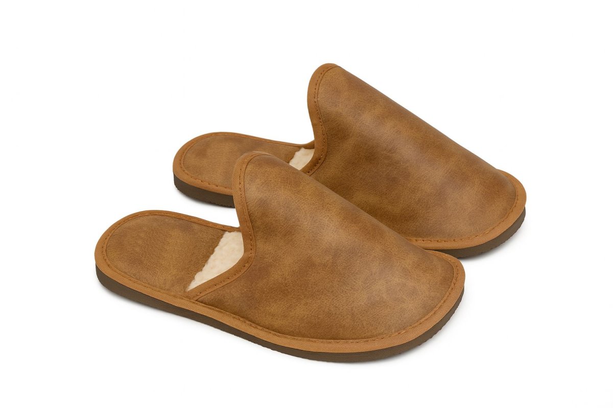 Pantuflas Chinela Con Corderito Interior