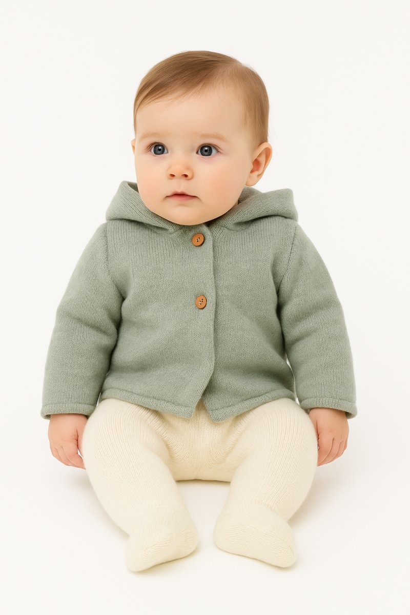 Medio Osito Tejido Suave Con Pie