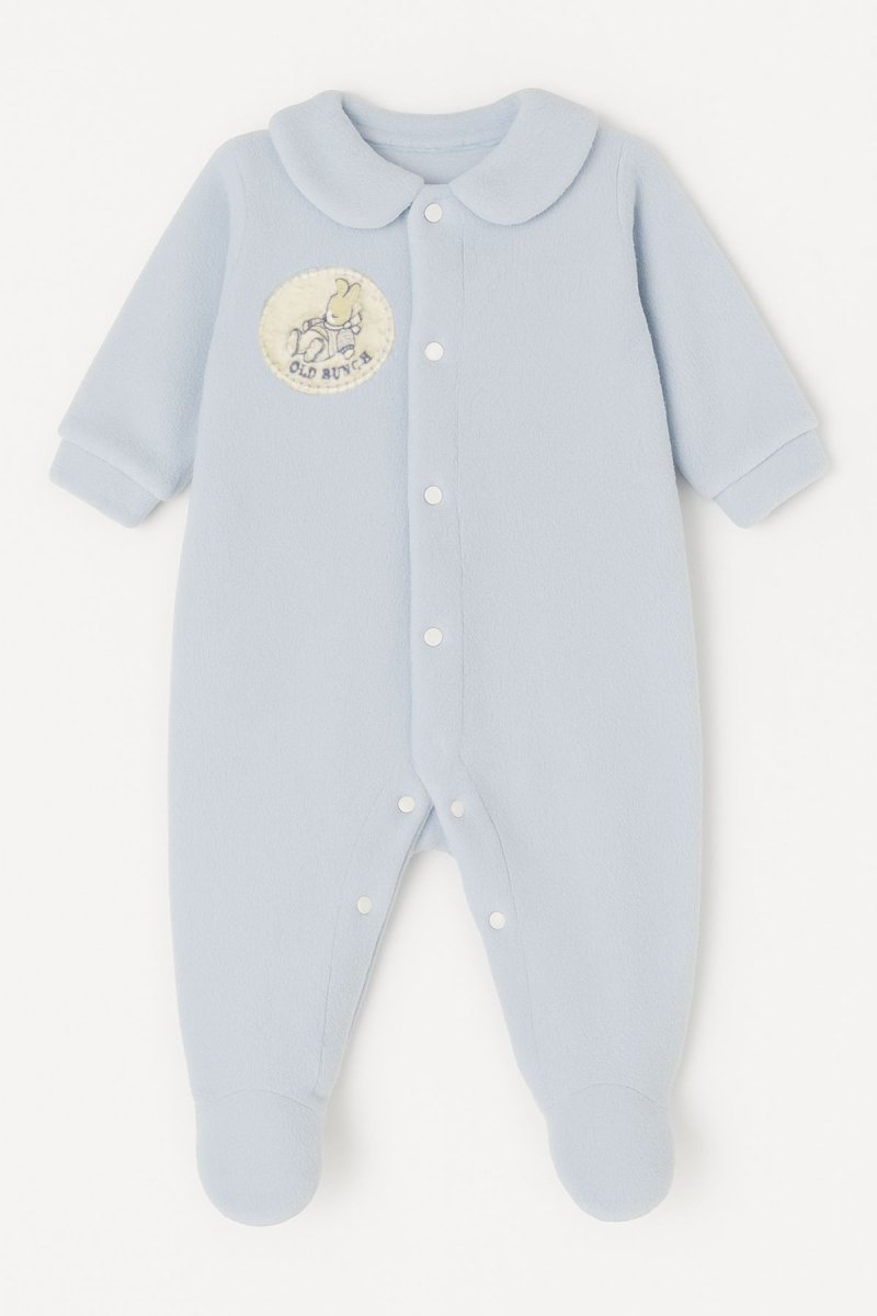 Enterito de Polar con Cuello Chomba y Conejo Bordado