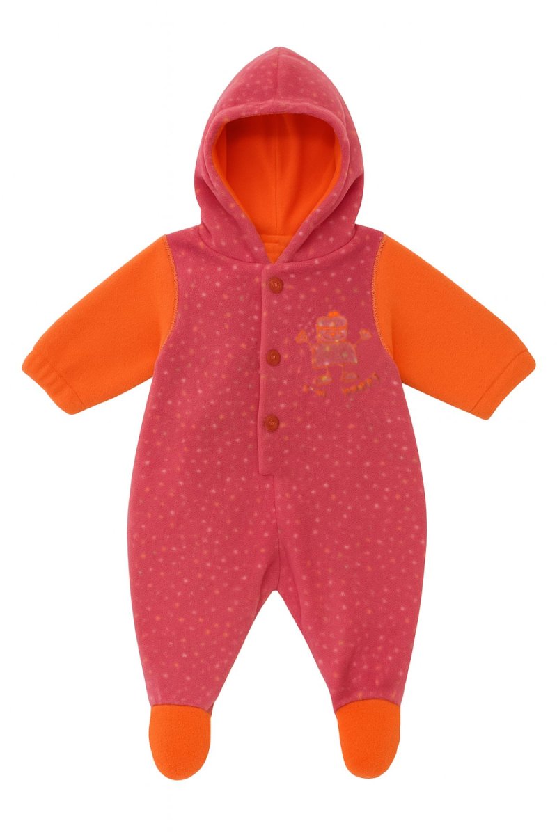 Enterito Polar Combinado Con Capucha y Pie