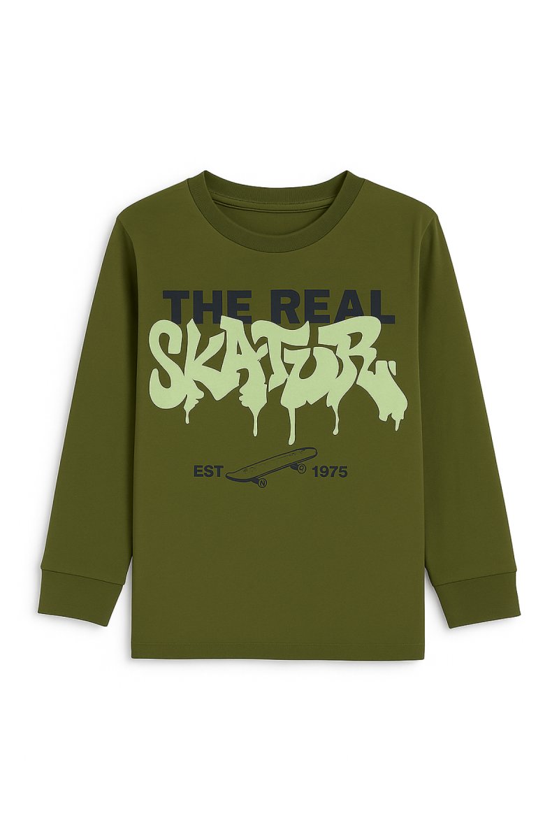 Remera Manga Larga Estampado The Real