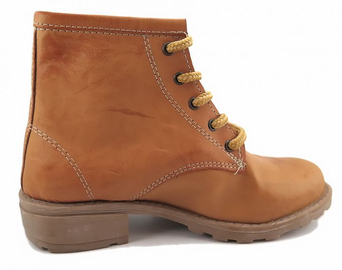 Borcegos Color Camel Cuero