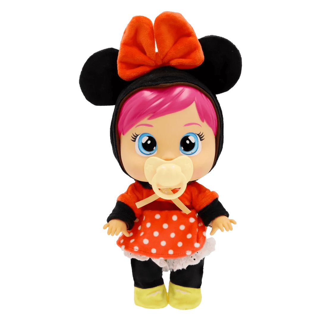 Muñeca Cry Babies Loving Care Minnie Mouse - 25 Cm - Bebe Lloron