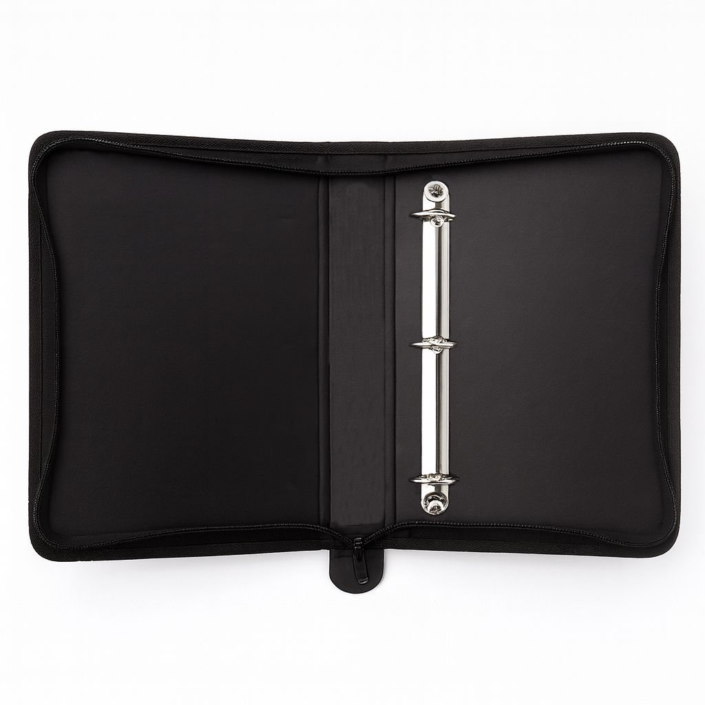 Carpeta N° 3 Forrada En Tela Con Cierre 3 Ganchos- Bordada Jack