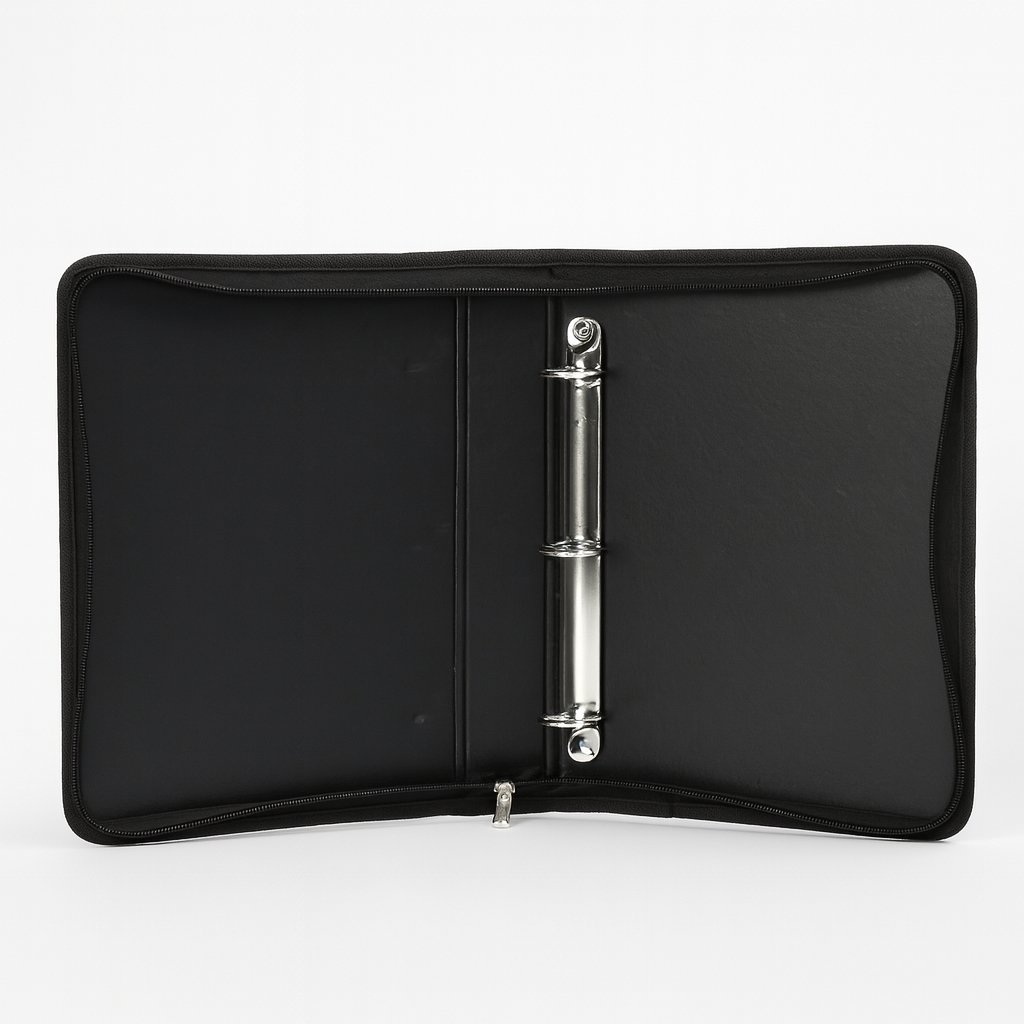 Carpeta N° 3 Forrada En Tela Con Cierre 3 Ganchos- Lisa