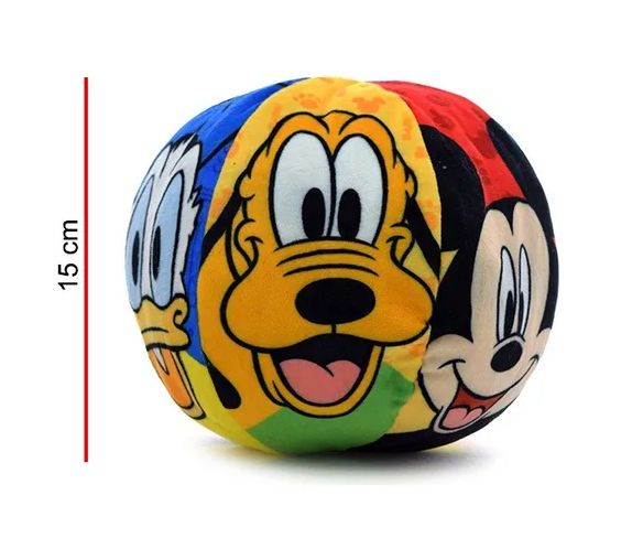 Pelota Peluche Sonajero Mickey y amigos