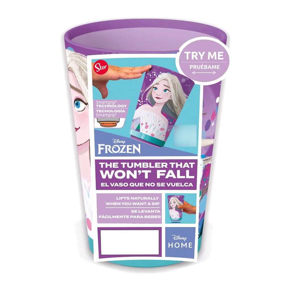 Vaso Infantil Antivuelco Con Sopapa 470ml Frozen