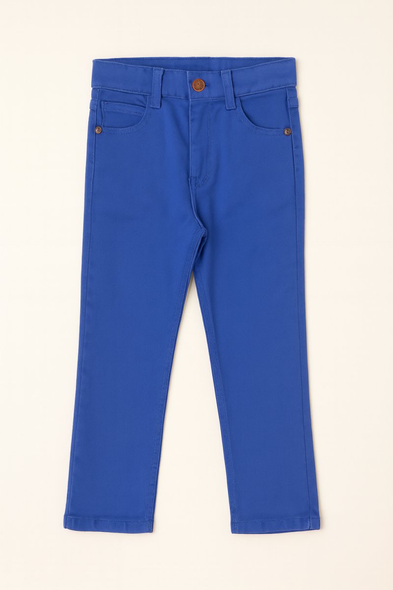 Pantalon Gabardina Con Spandex y Cintura Elastizada