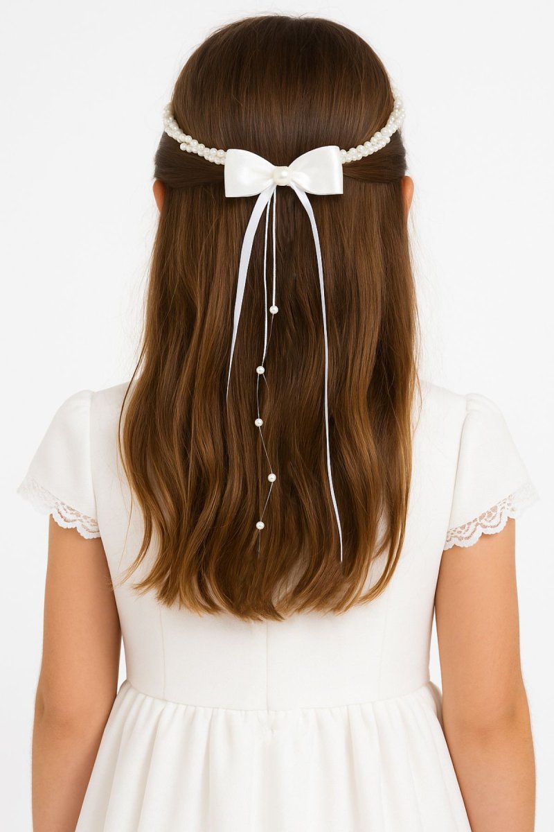 Corona de Perlas Y Moño