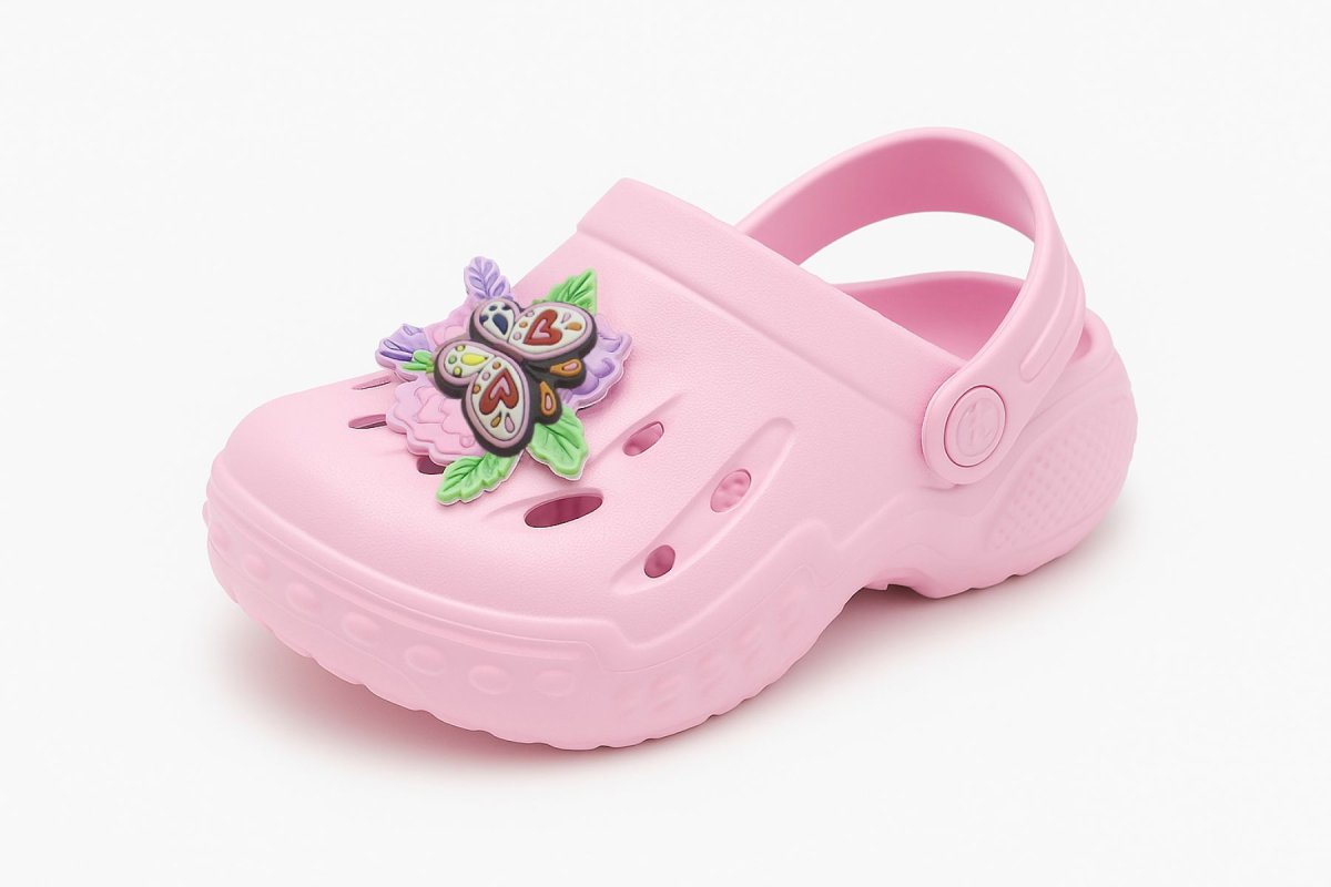 Crocs Sandalia Playera Con Pin Mariposa