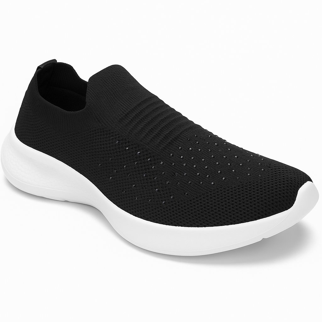 Zapatilla Tejida Con Piedra Mujer