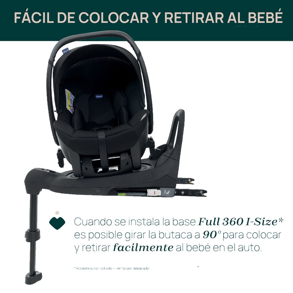 Cochecito Ultracompacto Goody Plus + Huevito Butaquita Kory + Base giratoria Full 360 I-size Isofix