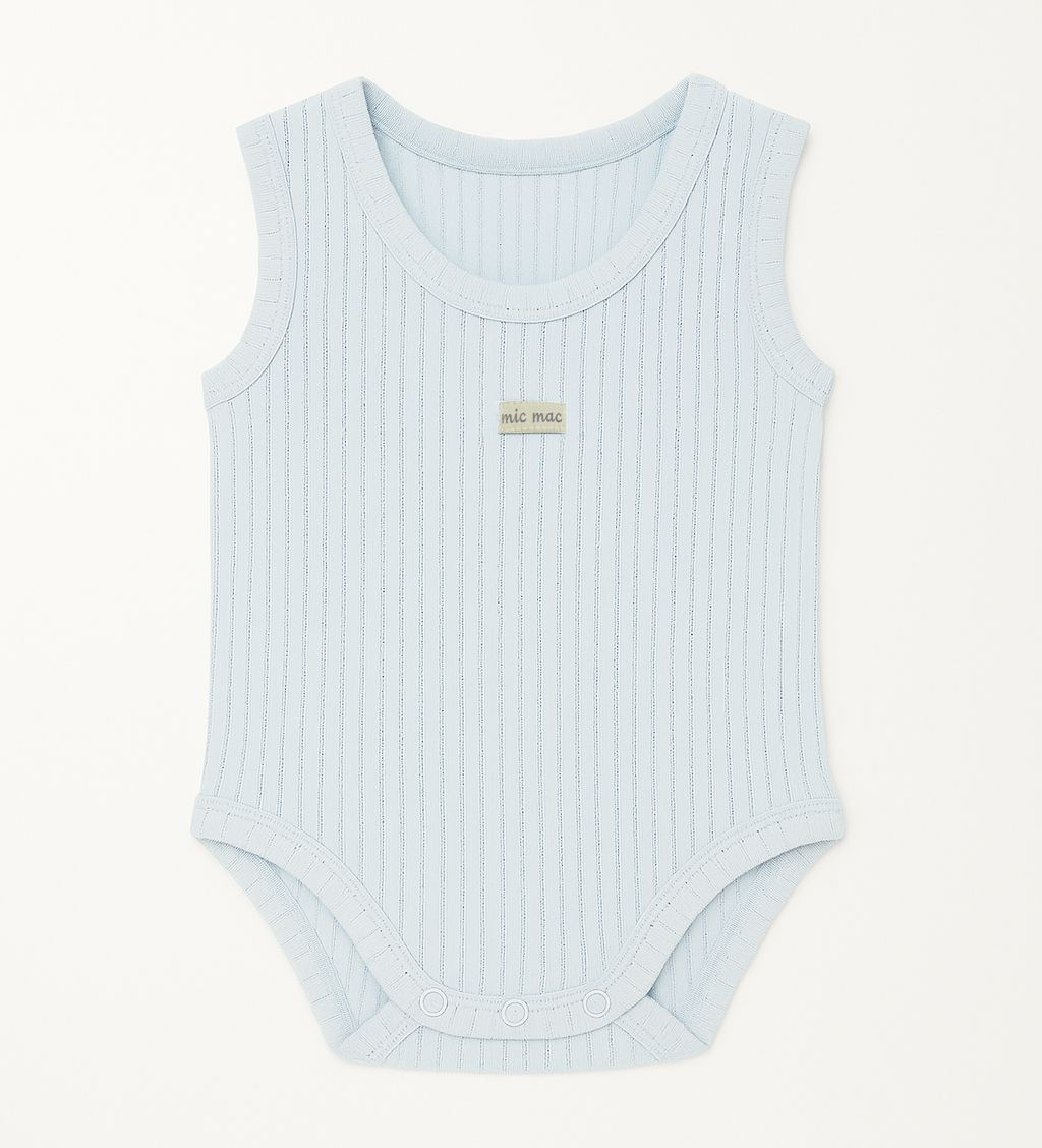 Body Pañalero Algodon Desagujado Sin Manga