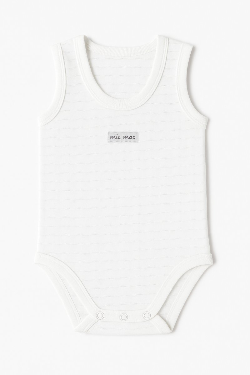 Body Pañalero Algodon Desagujado Sin Manga