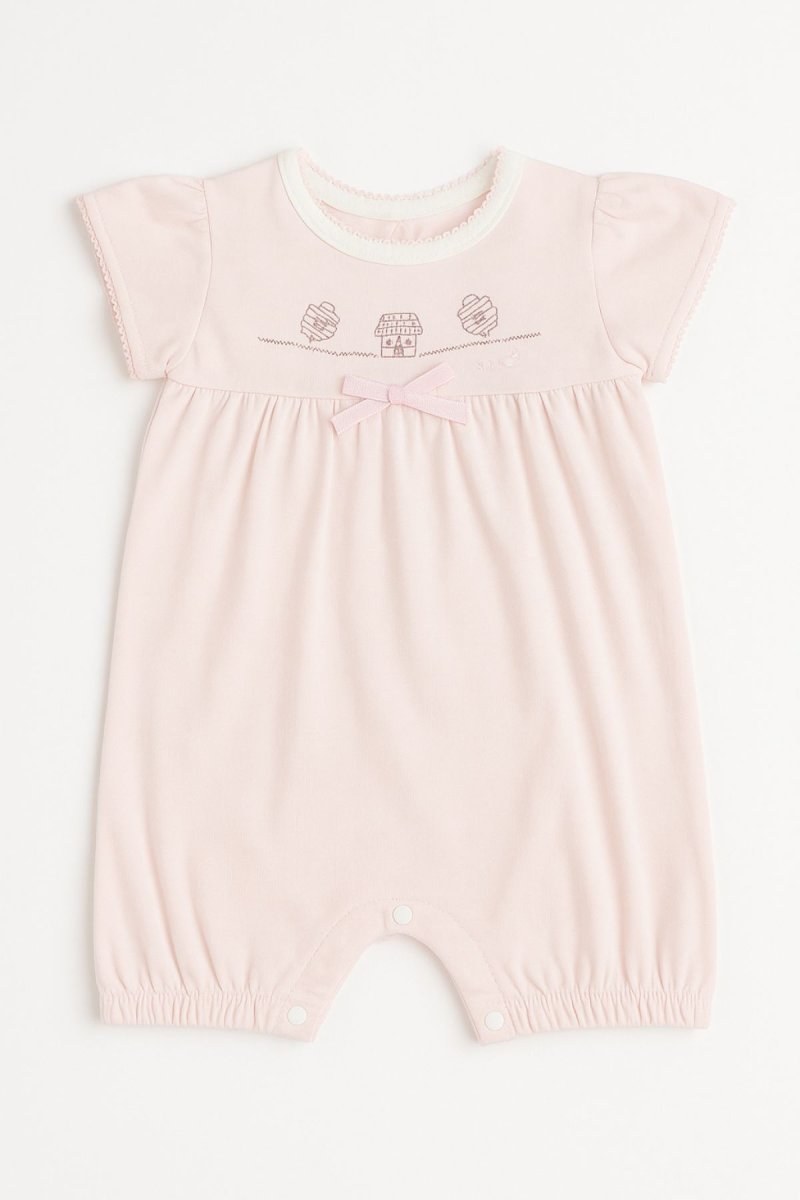 Enterito De Algodon Pañalero Manga Corta