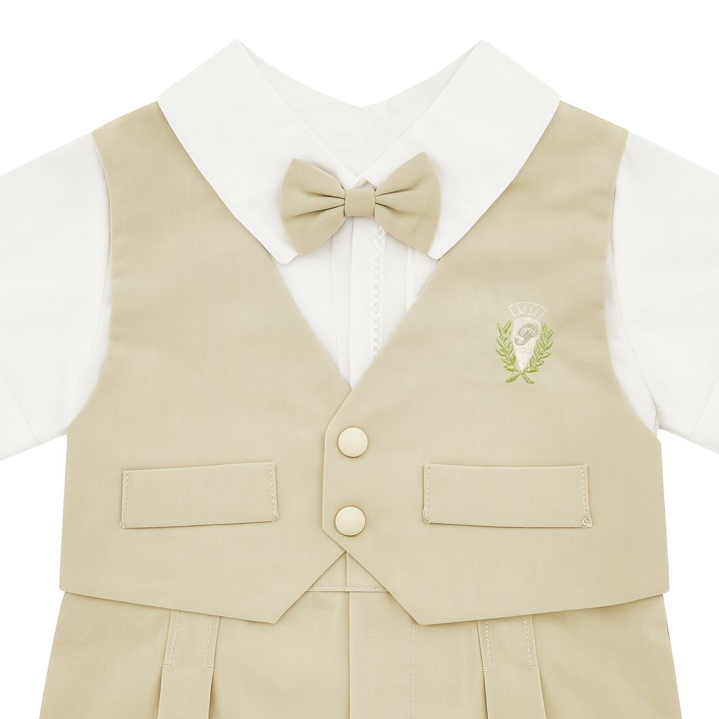 Conjunto Bautismo Bermudas y Camisa Manga Corta