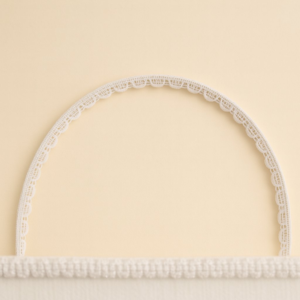 Canasta Comunion Rectangular De Tull Con Apliques De Flores y Perla