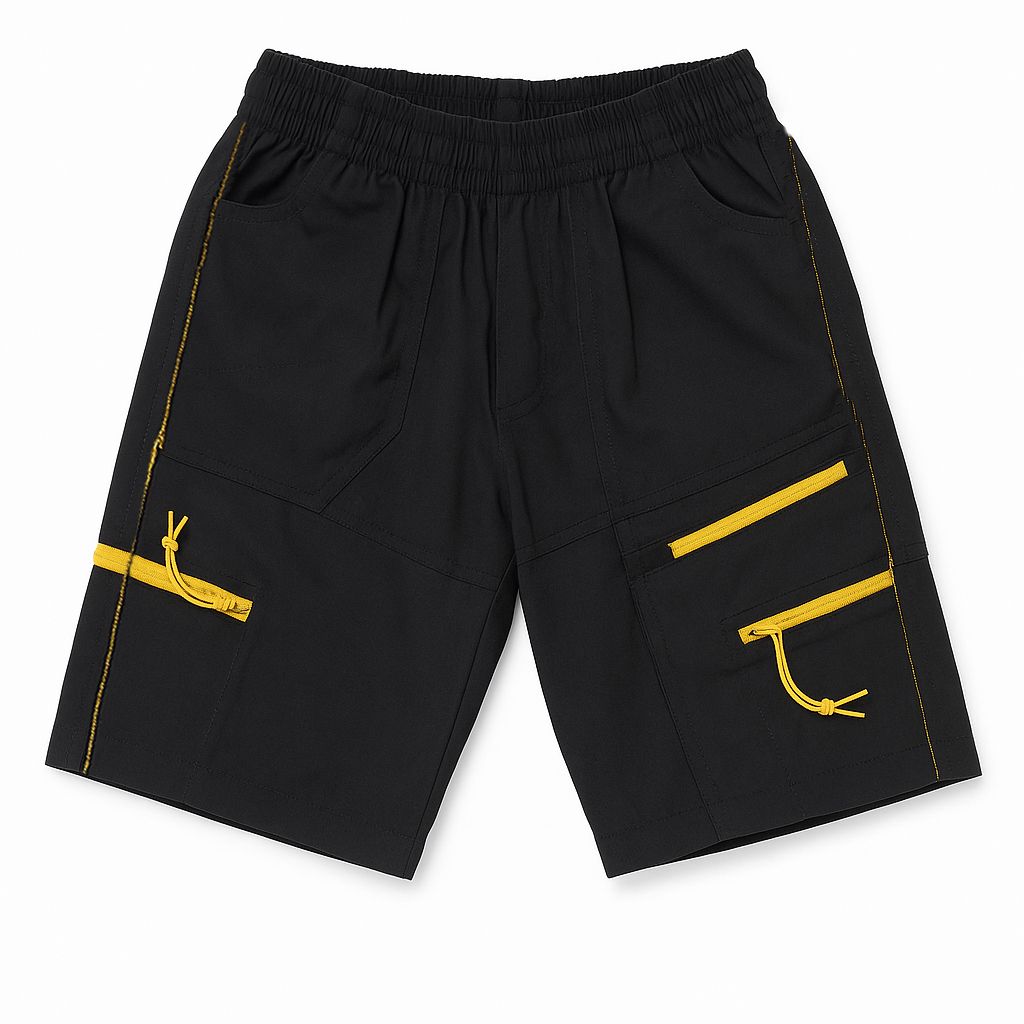 Bermuda Gabardina Con Cintura Elastizada Estampado