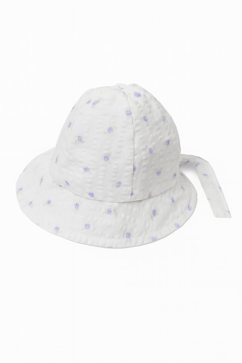 Gorro Piluso Tela Estampado De Flores Ajustable