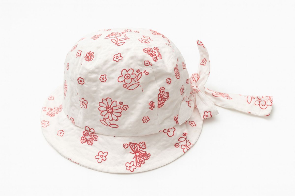 Gorro Piluso Tela Estampado De Flores Ajustable