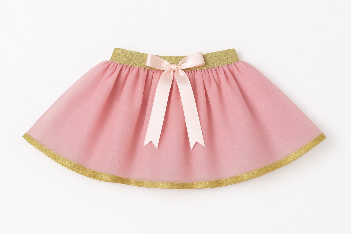 Tutu Doble Capa Liso Glitter Con Elástico