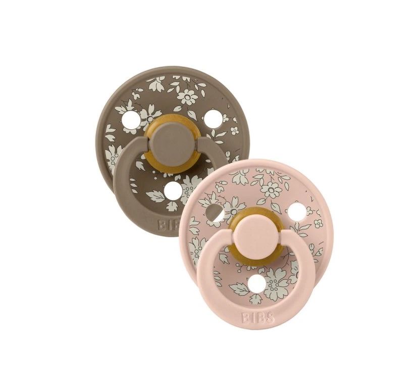 Chupete Bibs Colour Pacifier X Liberty x 2 - Capel Blush Mix - Tetina De Caucho Natural - Latex - 6 - 18 Meses