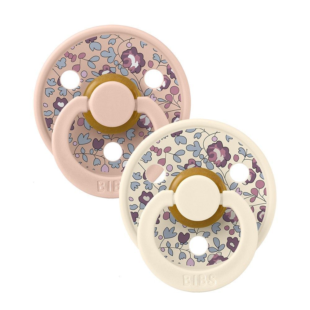 Chupete Bibs Colour Pacifier X Liberty x 2 - Blush Mix - Tetina De Caucho Natural - Latex - 6 - 18 Meses