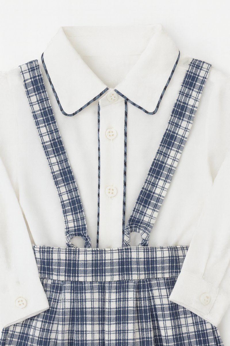 Conjunto 2 Pieza Camisa y Pantalon Escoces De Corderoy