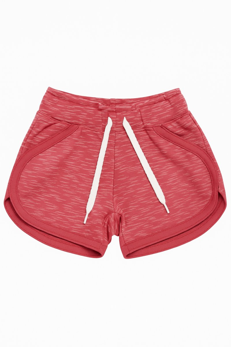 Short Algodon Rustico Jaspeado Con Cintura