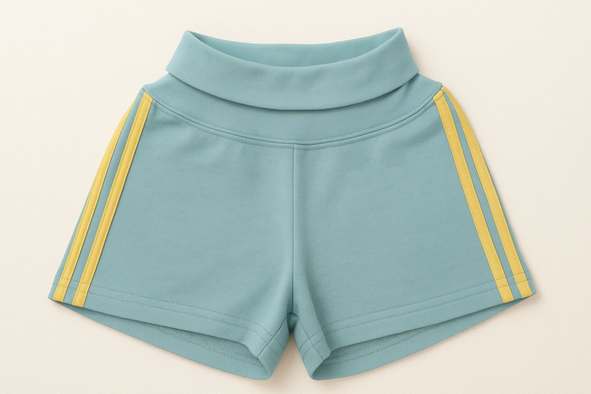 Short Algodon Rustico Con Cintura Alta