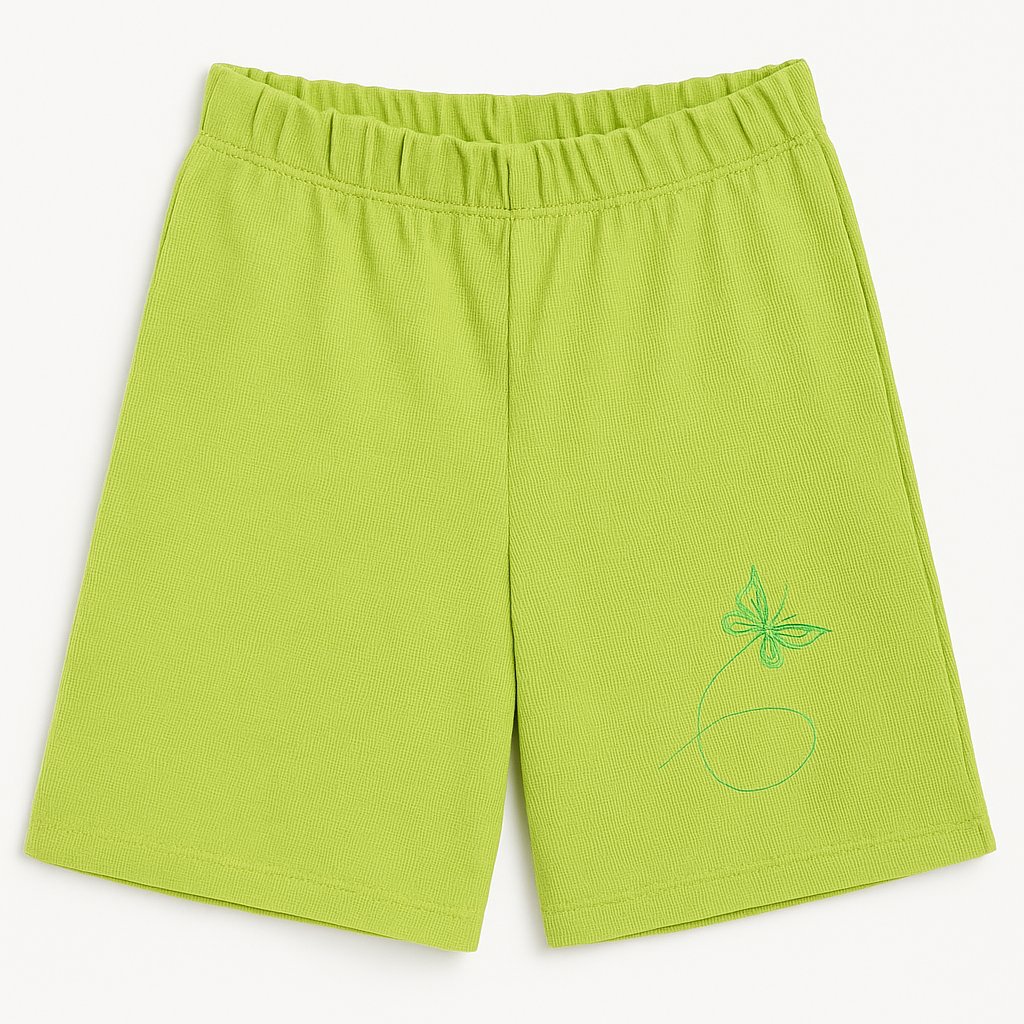 Short Algodon Pique Con Cintura Elastizada