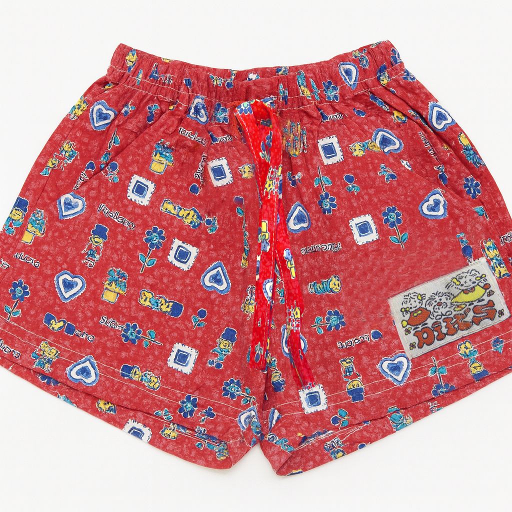 Short Algodon Estampado Cintura Elastizada