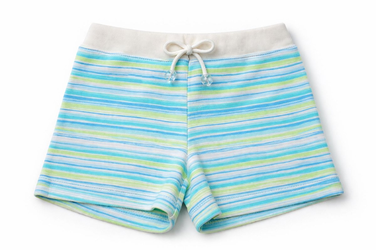 Short Towel Toalla Rayado Cintura Regulable