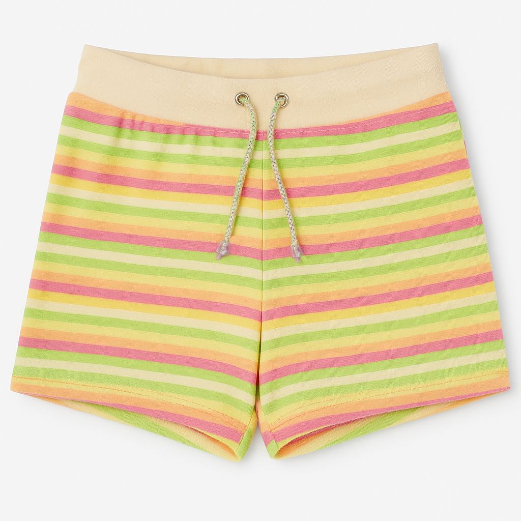 Short Towel Toalla Rayado Cintura Regulable
