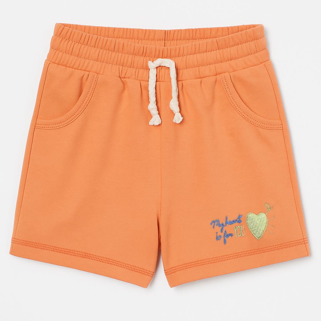 Short Algodon Rustico Con Cintura Elastizada