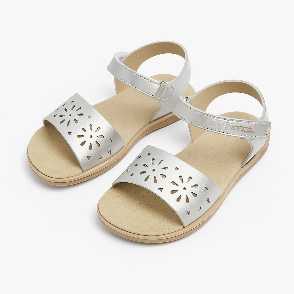 Sandalia Calada Con Velcro Nena