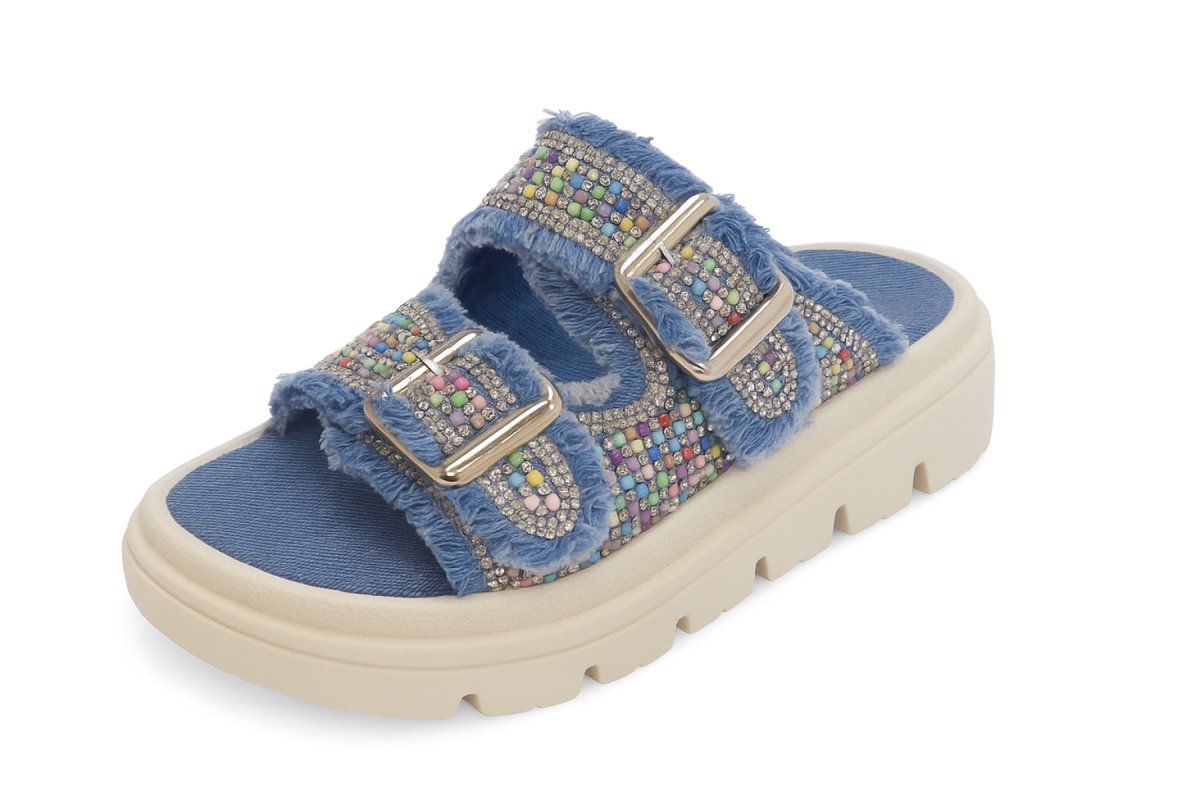 Sandalia Ajustable Pullman Con Strass Liviana