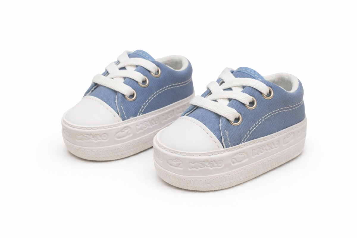 Zapatilla Lona Con Base Cordones Lisa