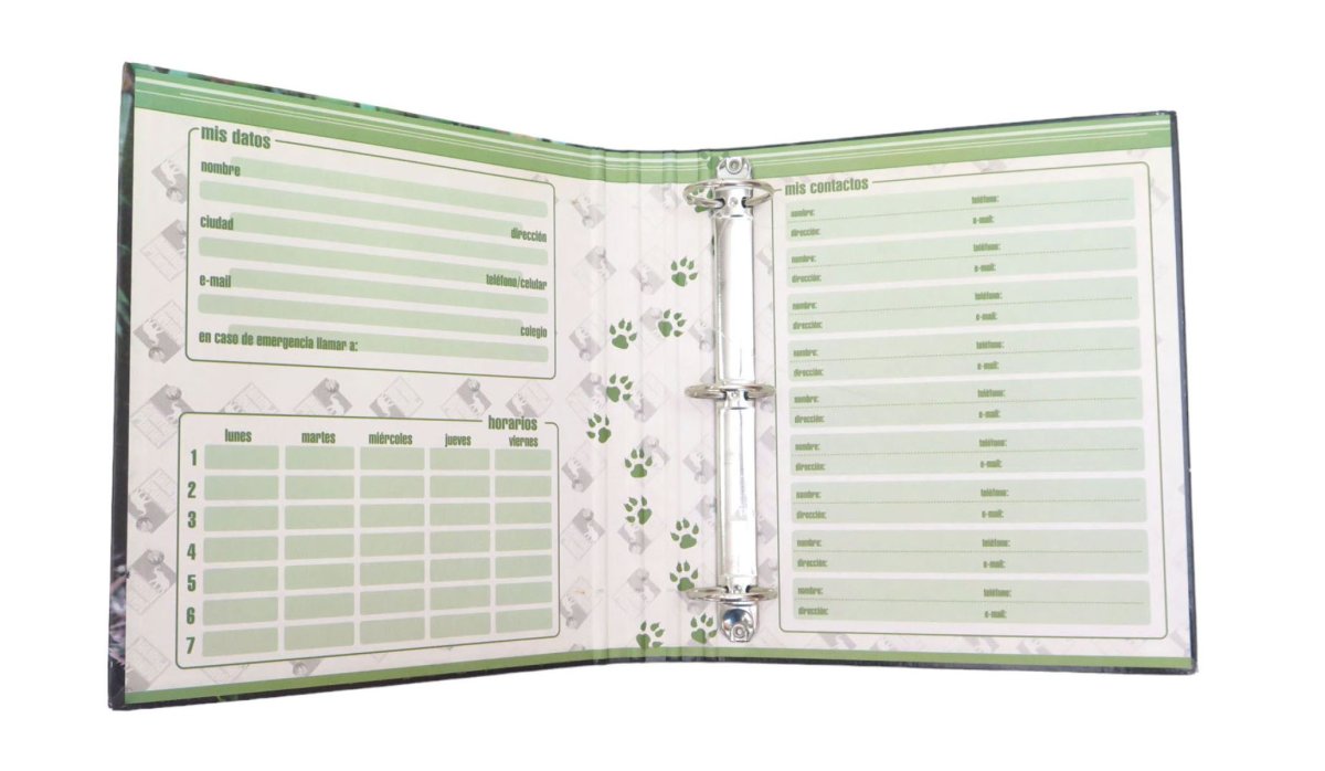 Carpeta N°3 Plastificada 3 Ganchos - Animal Planet